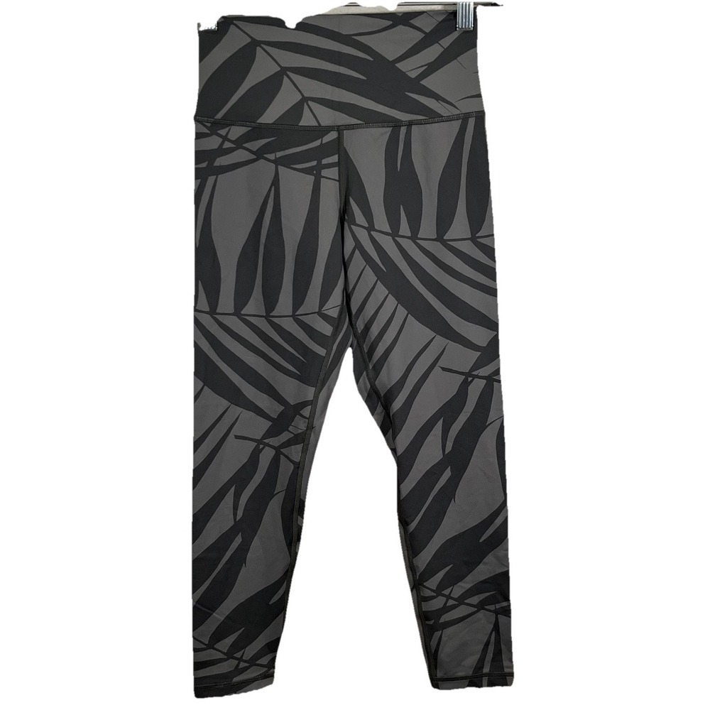Aerie Chill Play Move Leggings‎ Size Medium Black And Gray Floral High Waisted